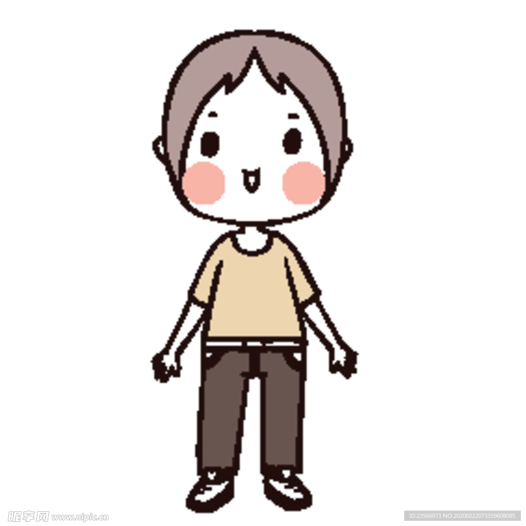 可爱人物形象插画