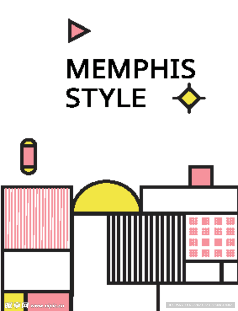 彩色拼接设计图案