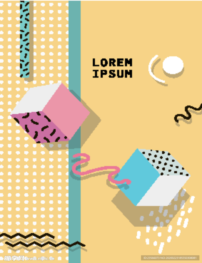 彩色拼接设计图案