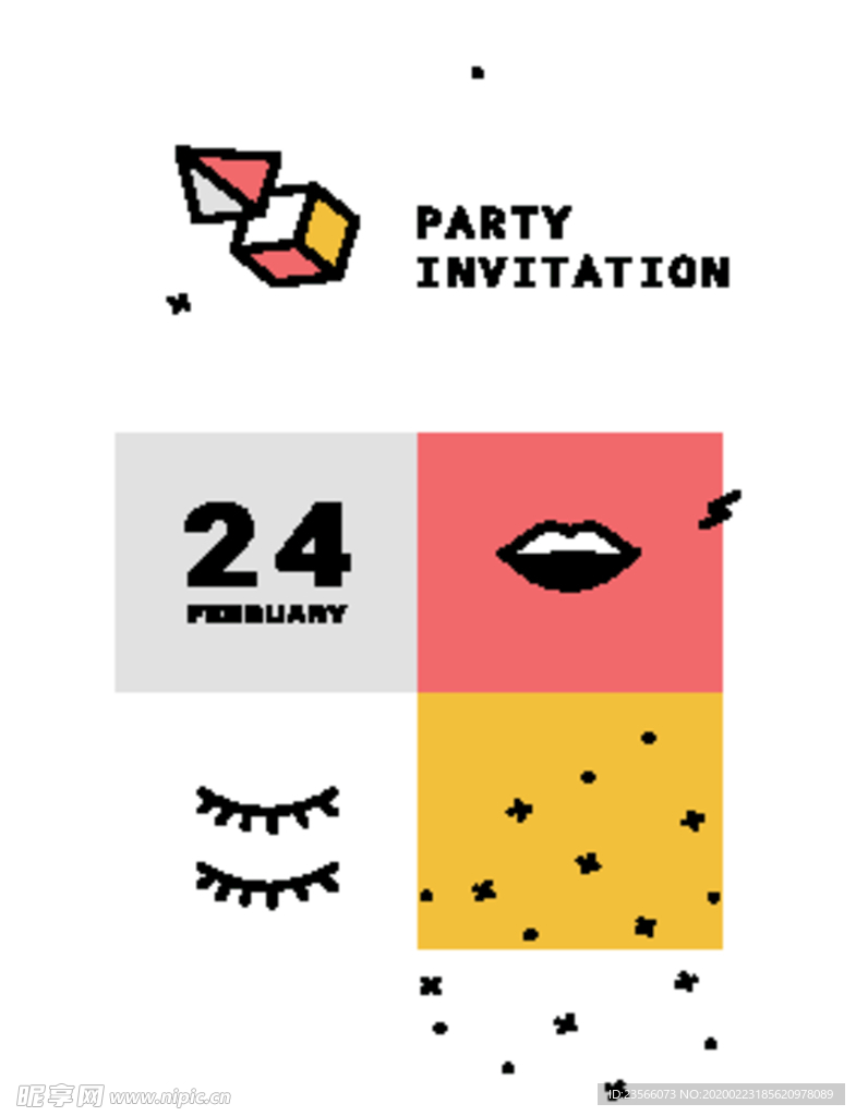 彩色拼接设计图案