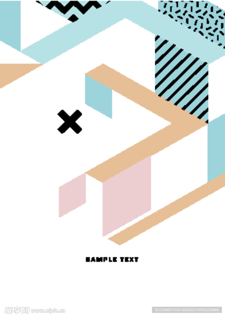 彩色拼接设计图案