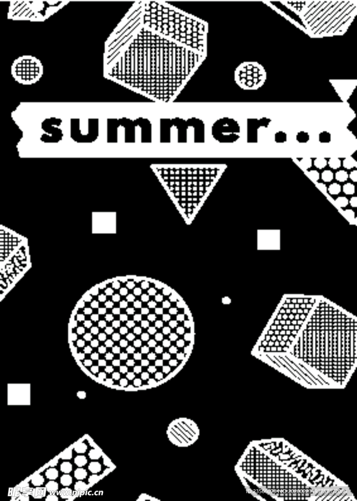 彩色拼接设计图案