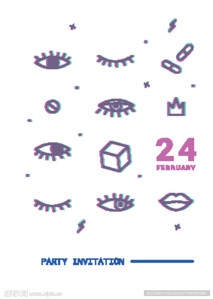 彩色拼接设计图案