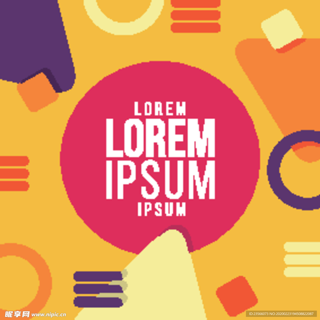 彩色拼接设计图案