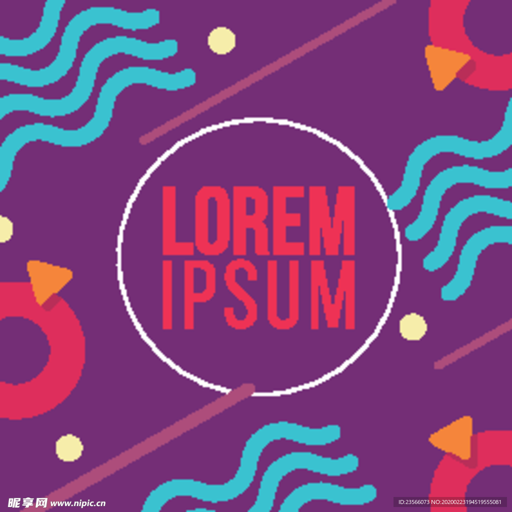 彩色拼接设计图案