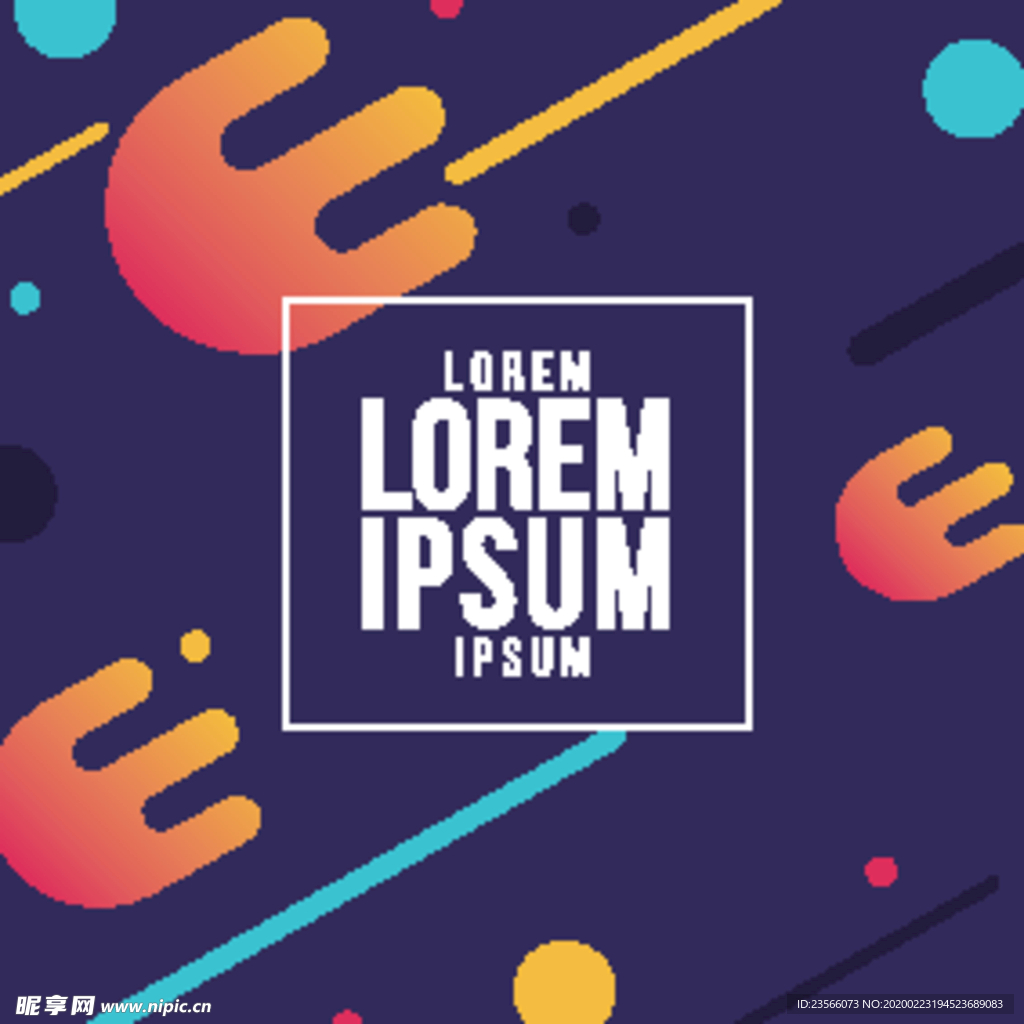 彩色拼接设计图案