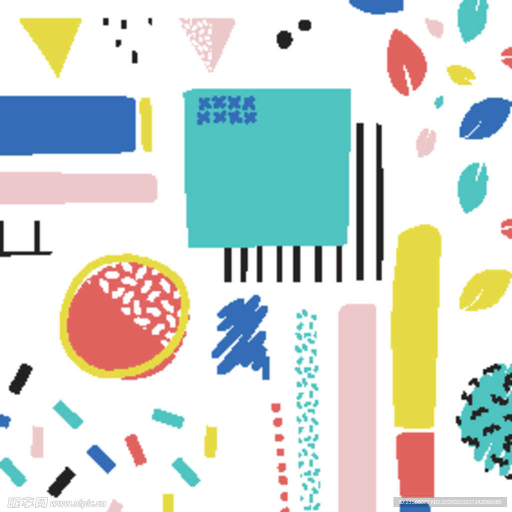 彩色拼接设计图案