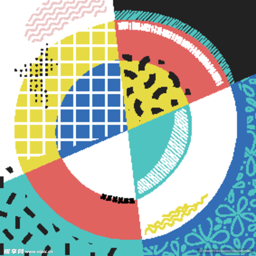 彩色拼接设计图案