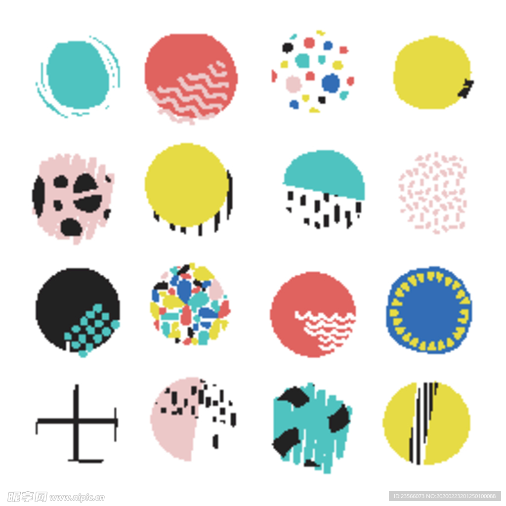 彩色拼接设计图案