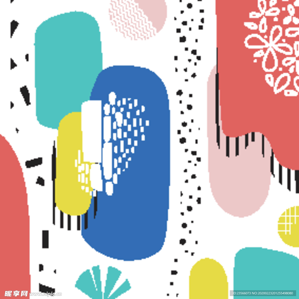 彩色拼接设计图案