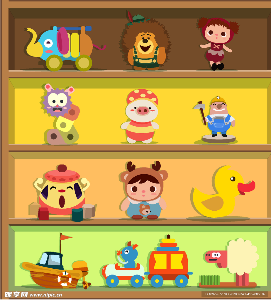 创意货架 上的玩具