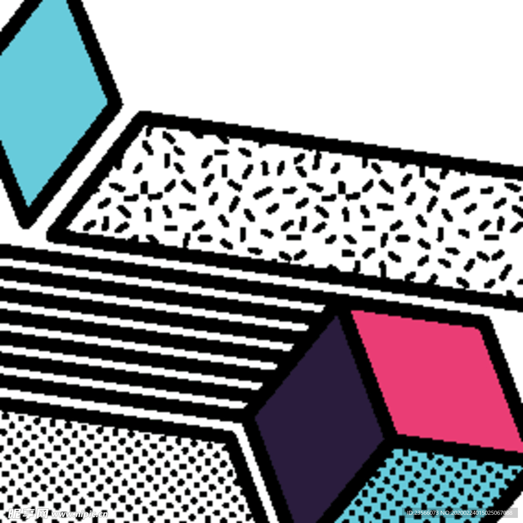 彩色拼接设计图案