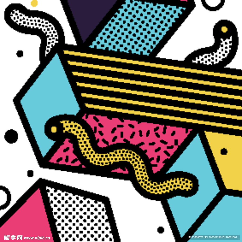 彩色拼接设计图案