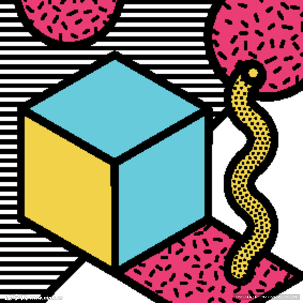 彩色拼接设计图案