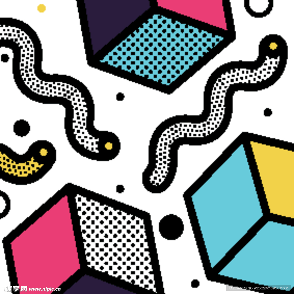 彩色拼接设计图案