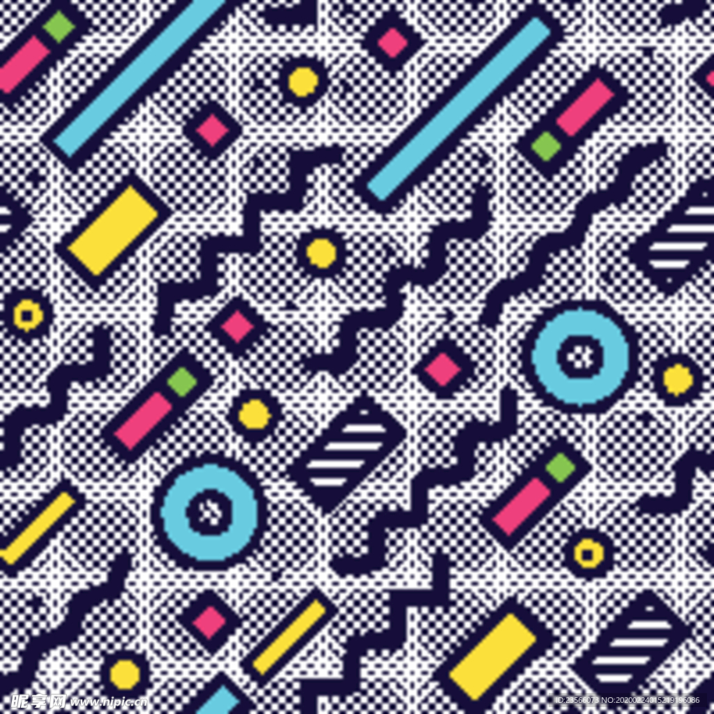 彩色拼接设计图案