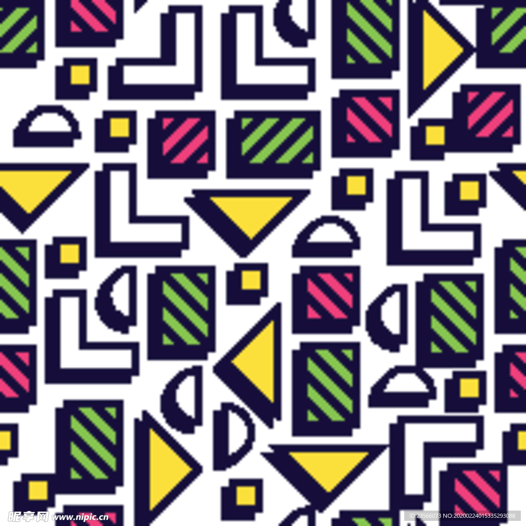 彩色拼接设计图案