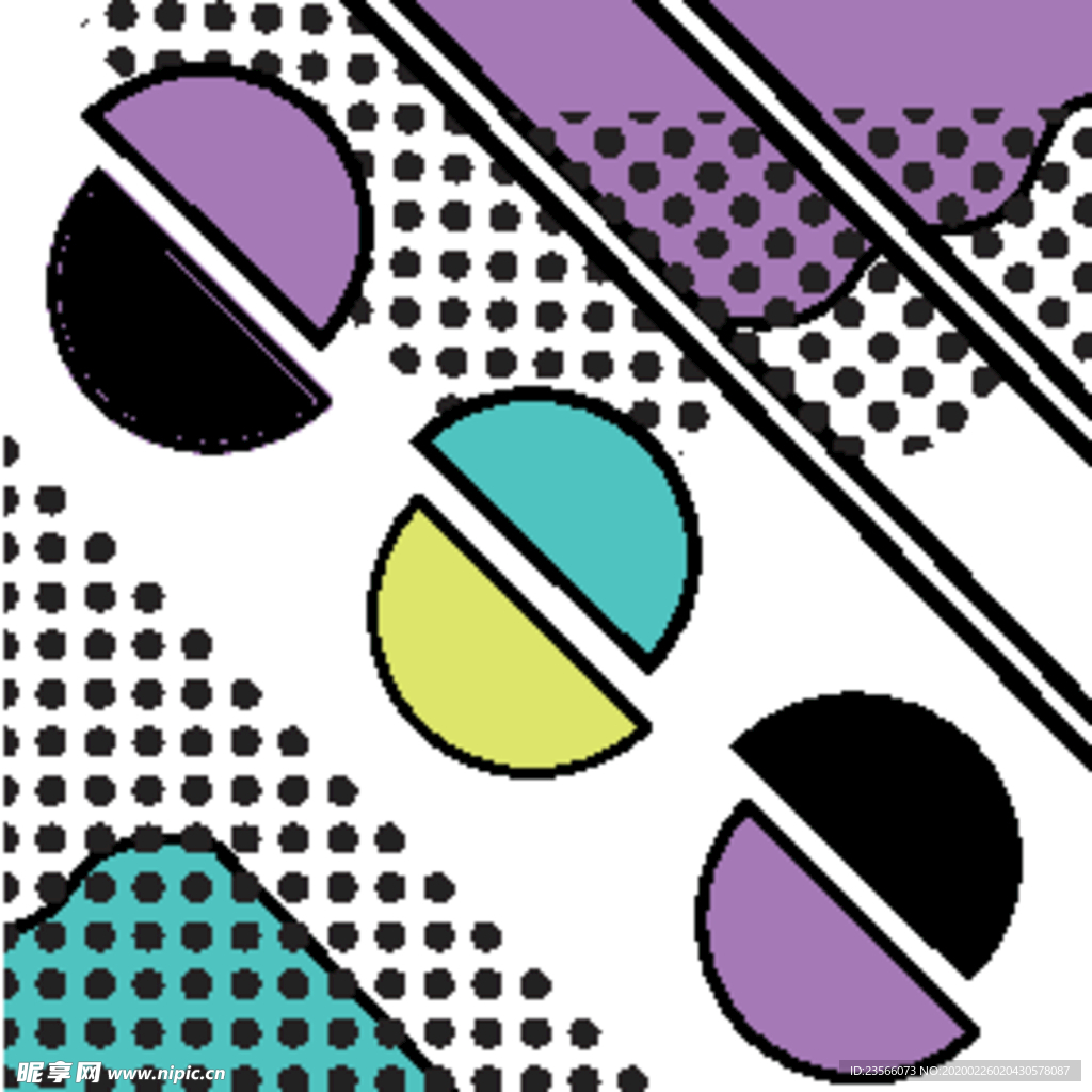 复古创意拼接图案