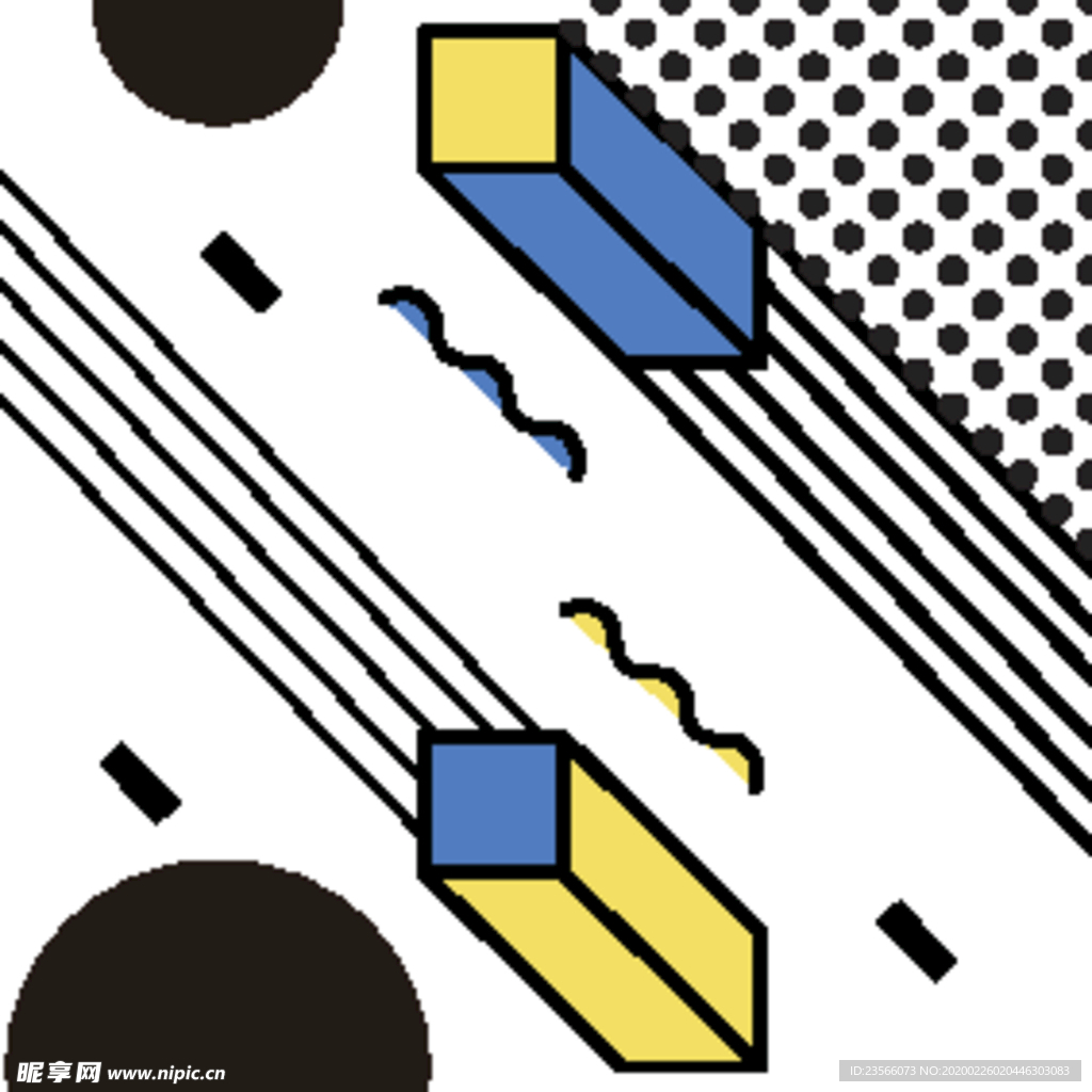 复古创意拼接图案