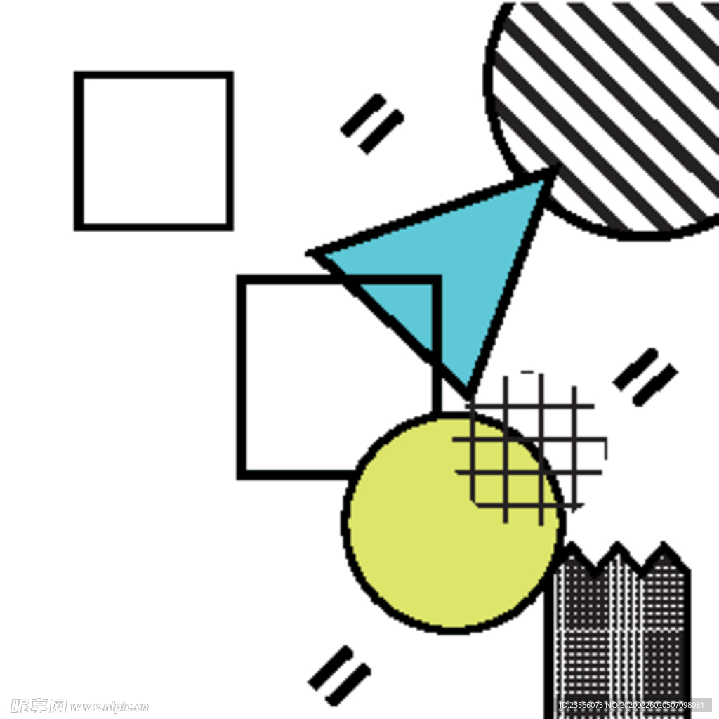 复古创意拼接图案