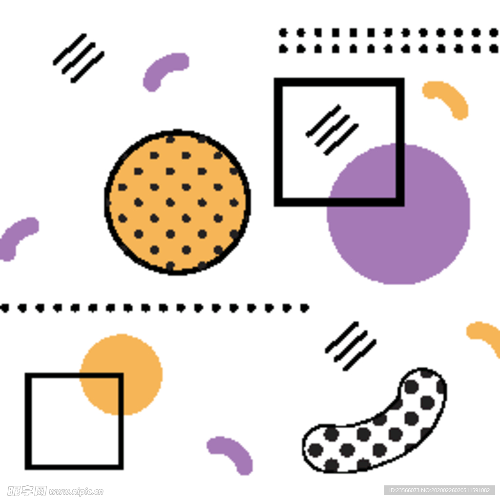 复古创意拼接图案