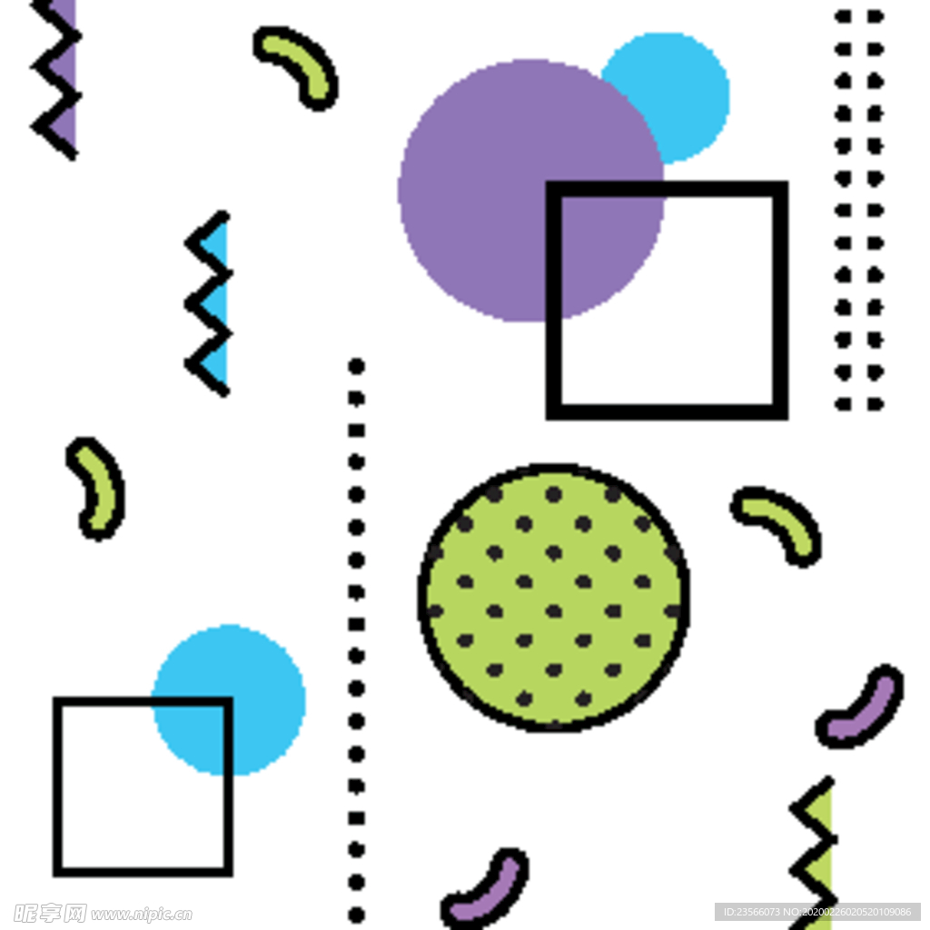 复古创意拼接图案