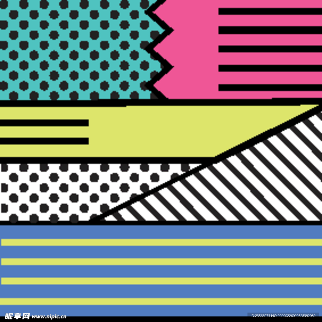 复古创意拼接图案