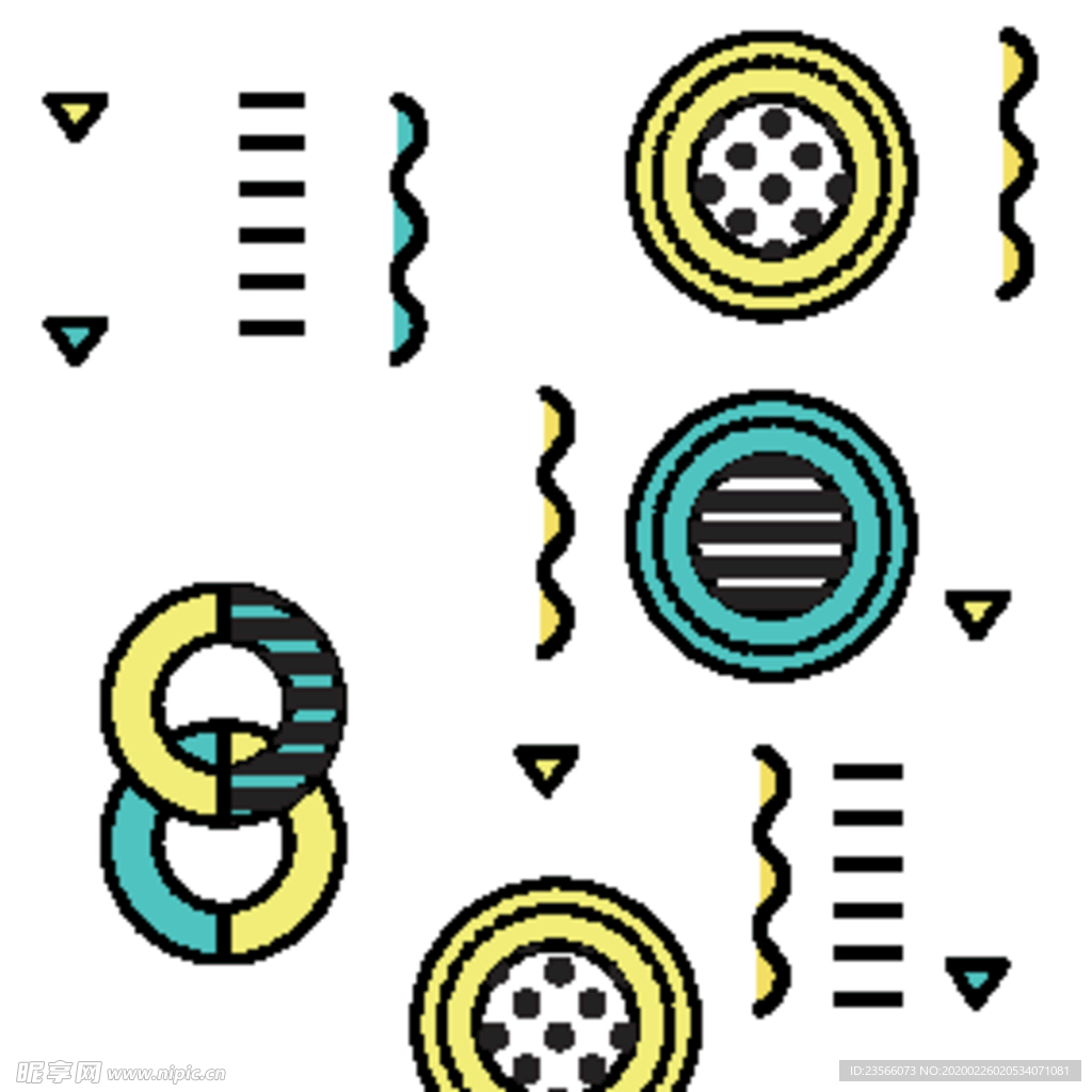 复古创意拼接图案