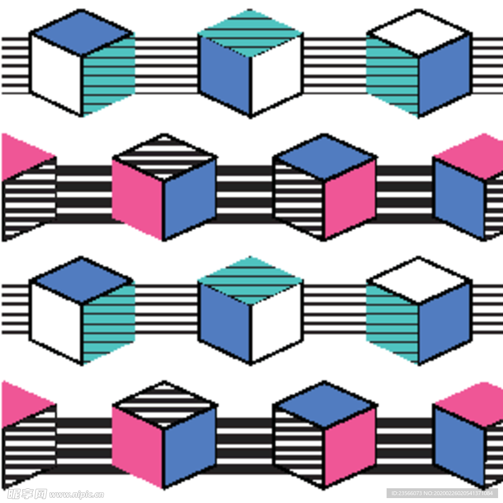 复古创意拼接图案