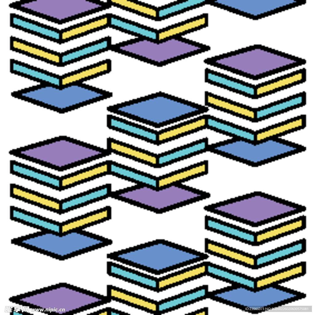 复古创意拼接图案