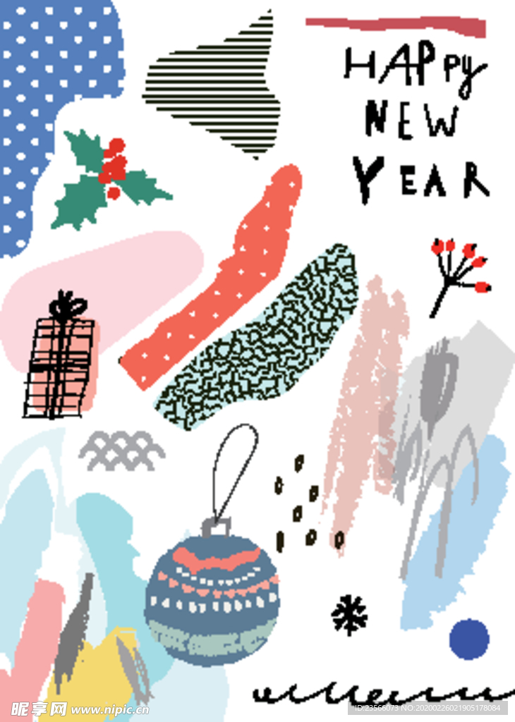 创意水彩涂鸦拼接