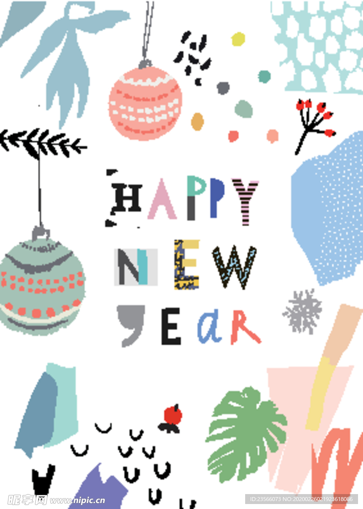 创意水彩涂鸦拼接