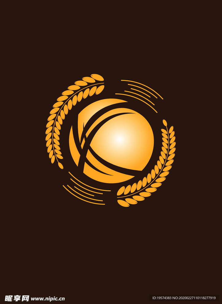 麦穗 勋章 标志 徽标