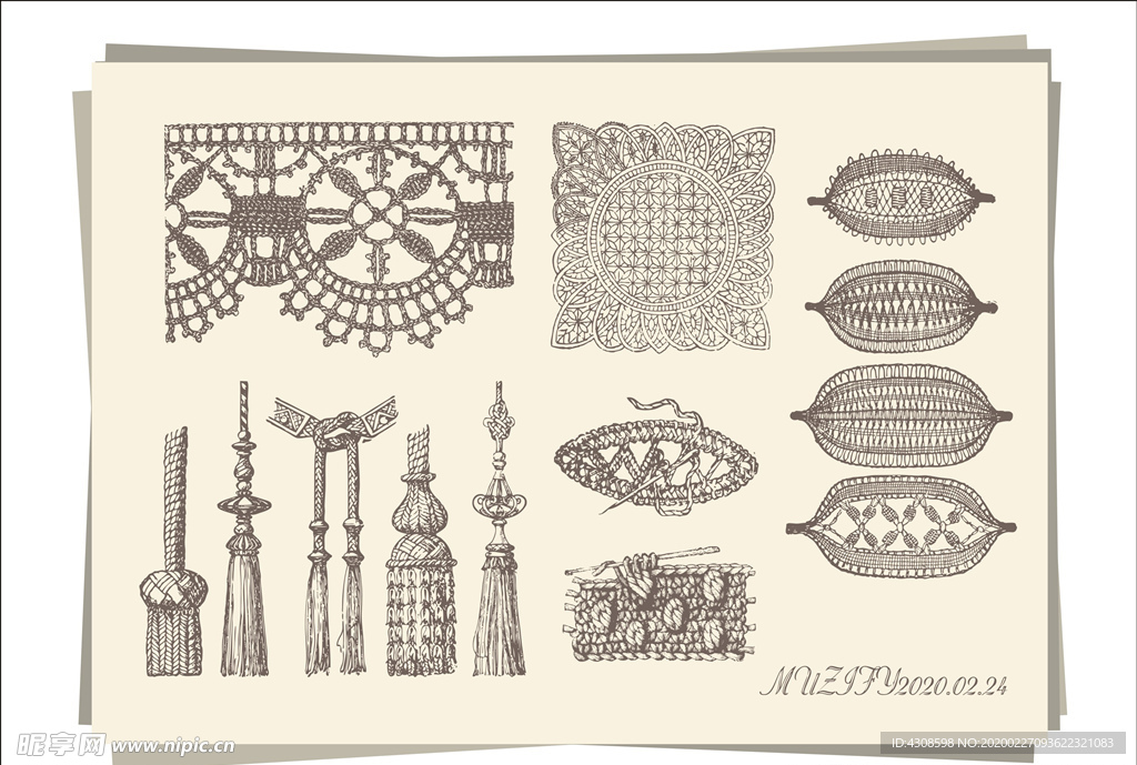 12款入欧式编织图案