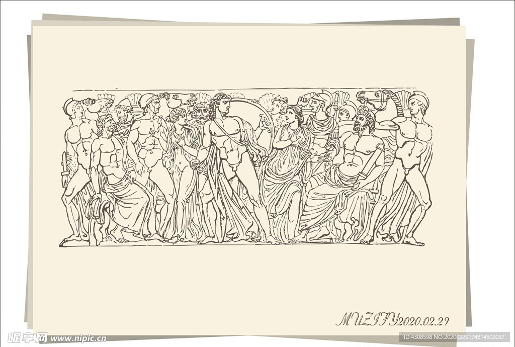 希腊神话故事壁画