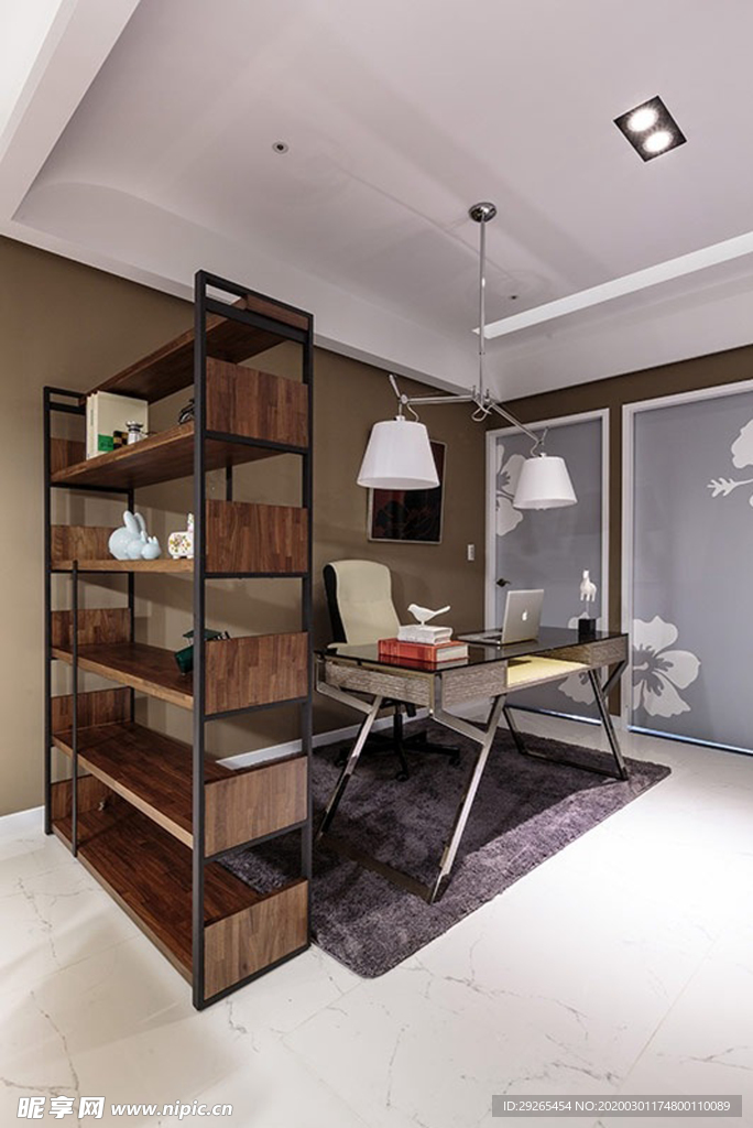书房 室内效果图 装修效果图