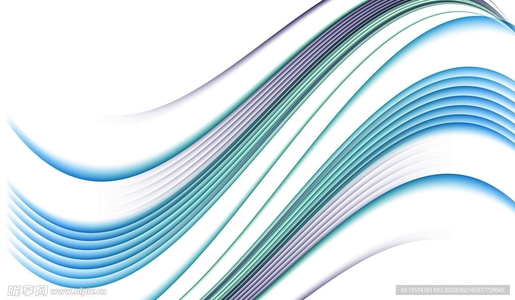 蓝色 绿色 渐变 科技 ppt