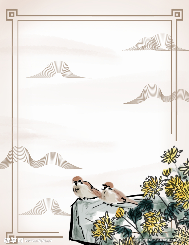 原创山水画中国风