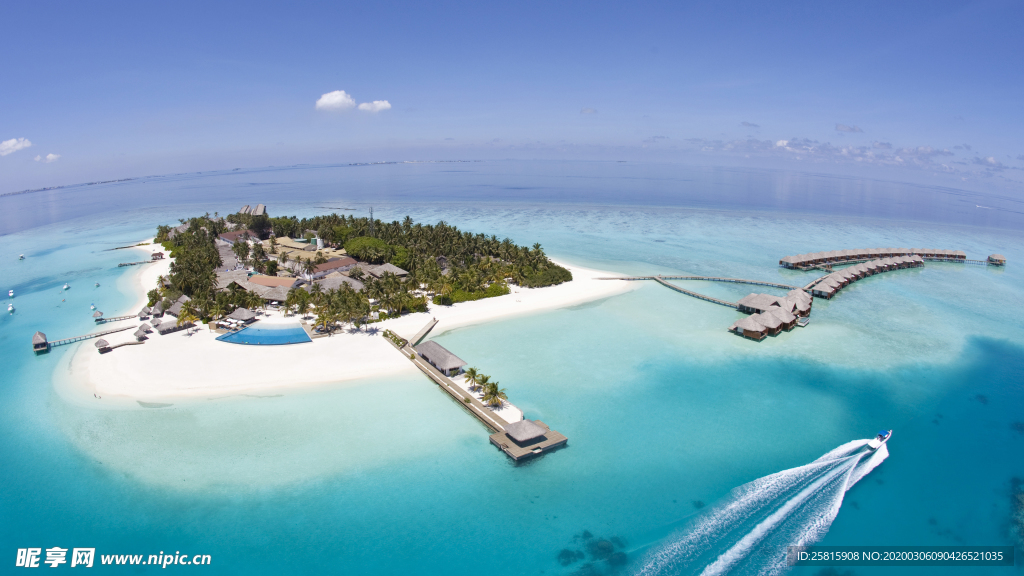 马尔代夫沙滩海岸小岛