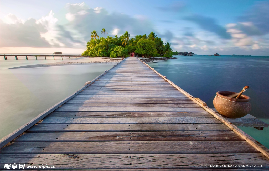 马尔代夫沙滩海岸小岛