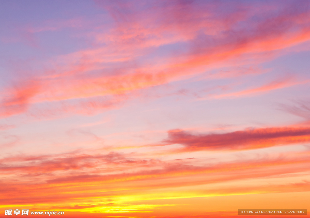 日出日落天空云彩