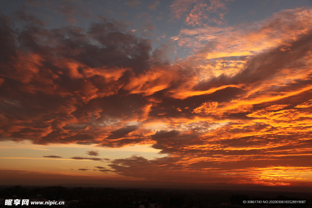 日出日落天空云彩