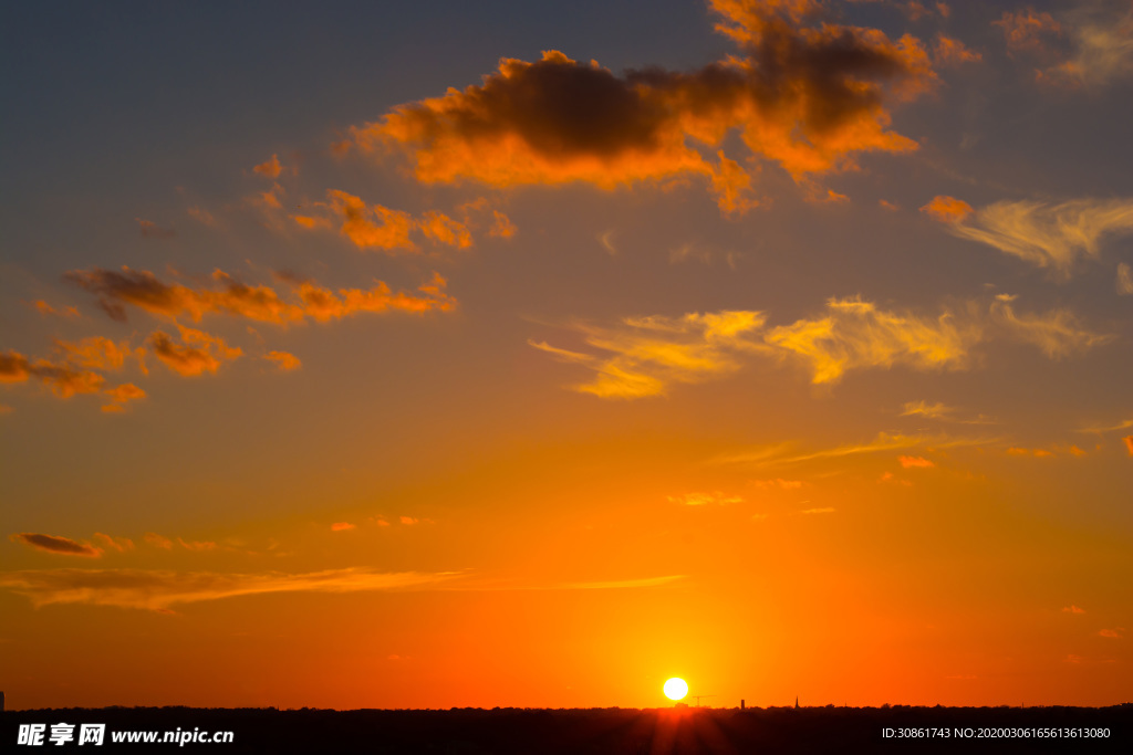 日出日落天空云彩