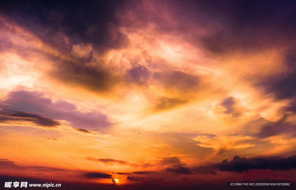 日出日落天空云彩