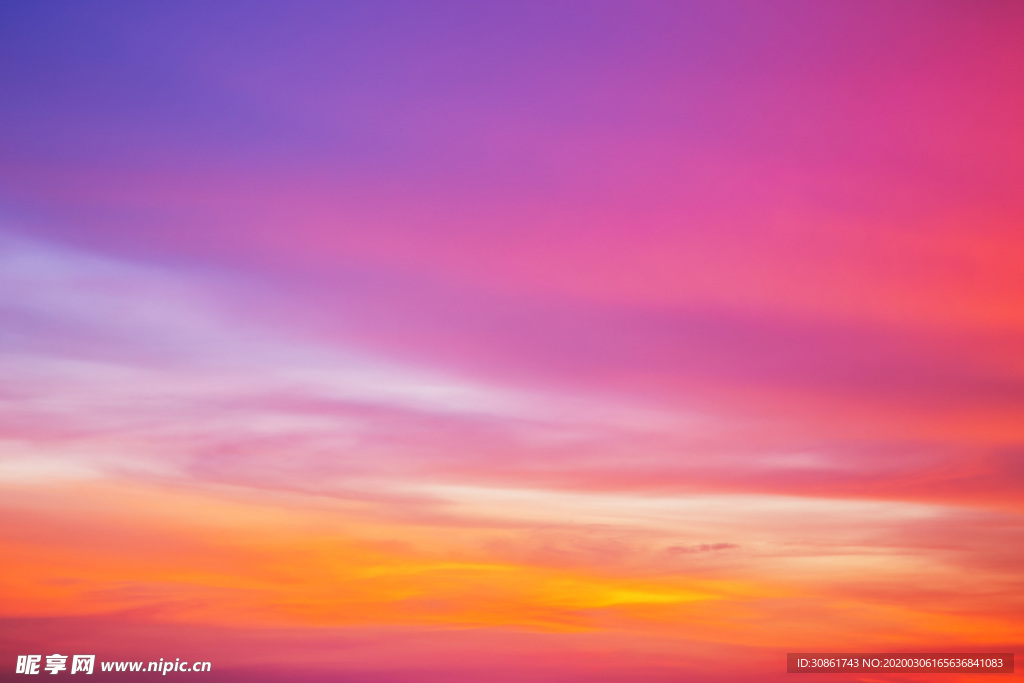 日出日落天空云彩