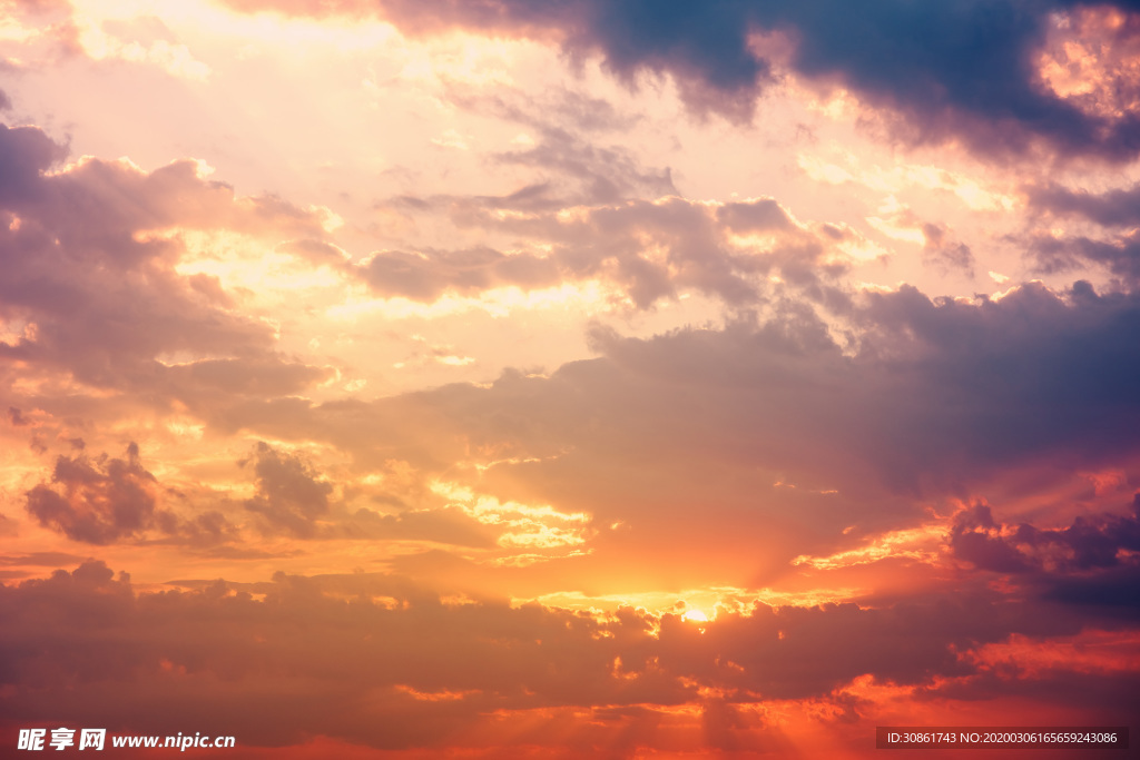 日出日落 天空云彩