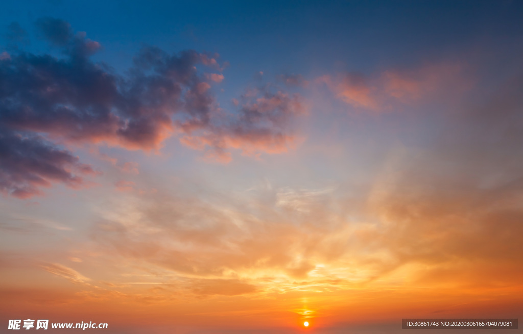 日出日落 天空云彩