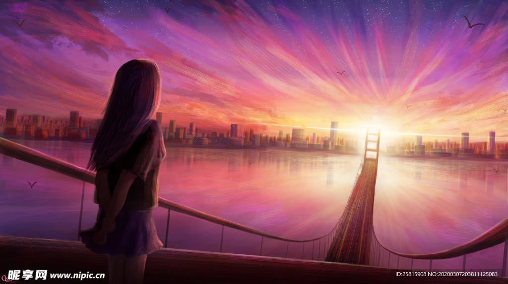 火烧云旭辉云霞图片