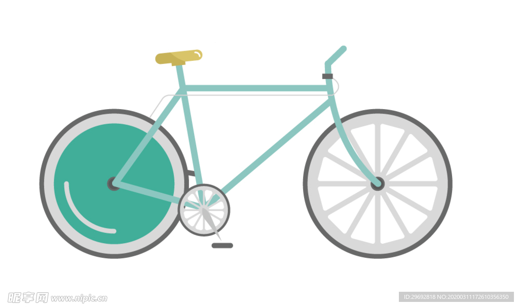 卡通自行车