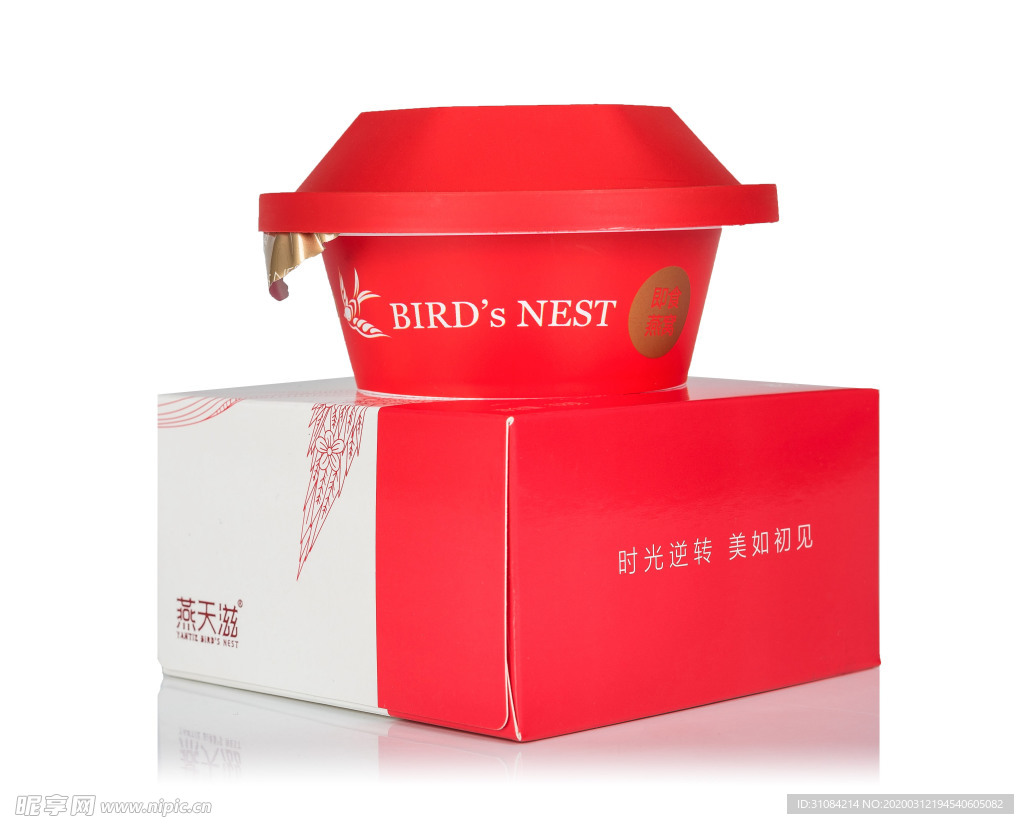 燕天滋开碗即食燕窝红碗照片